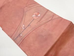 花葉模様織出し名古屋帯